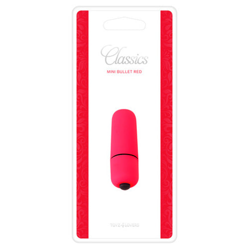 MINI BALA VIBRATÓRIA BULLET VERMELHA - Lust Sexshop