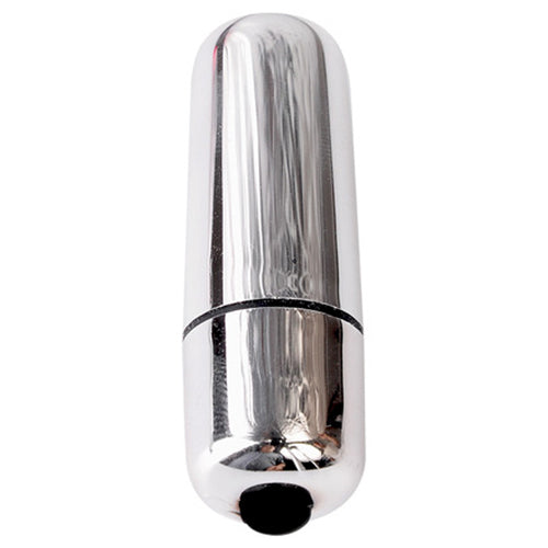 MINI BALA VIBRATÓRIA BULLET PRATEADA - Lust Sexshop