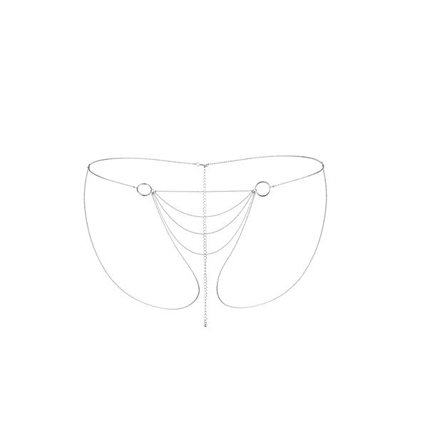COLAR CORPORAL CULOTTE THE MAGNIFIQUE COLLECTION BIJOUX INDISCRETS PRATEADO - Lust Sexshop