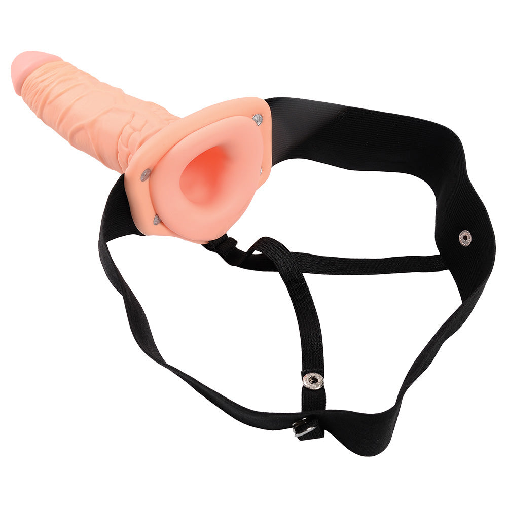 STRAP-ON OCO REAL RAPTURE AIR FEELING 8" BRANCO - Lust Sexshop