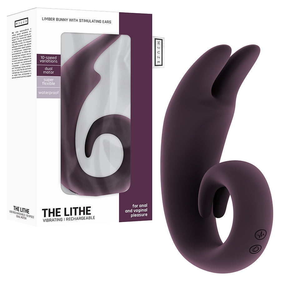 VIBRADOR RECARREGÁVEL THE LITHE ROXO - Lust Sexshop