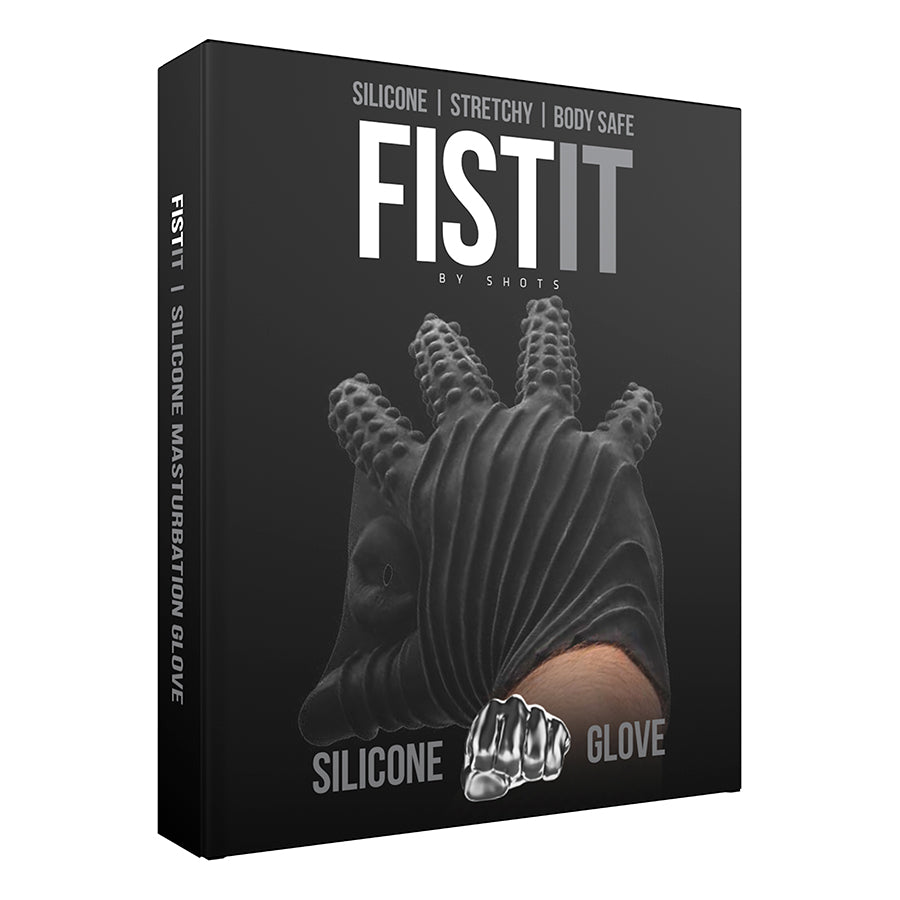 LUVA ESTIMULANTE DE SILICONE FIST IT PRETA - Lust Sexshop