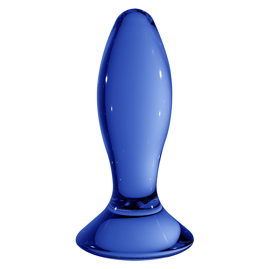 PLUG EM VIDRO FOLLOWER CHRYSTALINO AZUL - Lust Sexshop