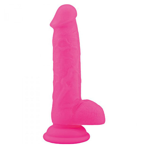 DILDO EM SILICONE REAL SAFE ROD LARGE ROSA - Lust Sexshop