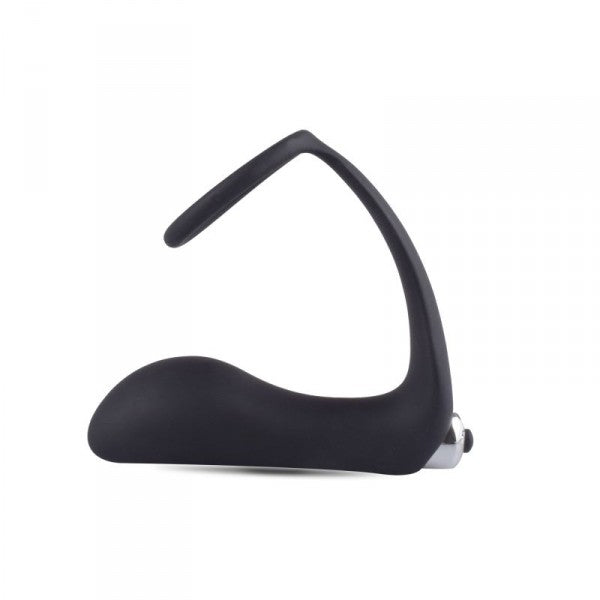 PLUG ANAL VIBRATÓRIO COM ANEL P-RING DARK SIDE PRETO - Lust Sexshop