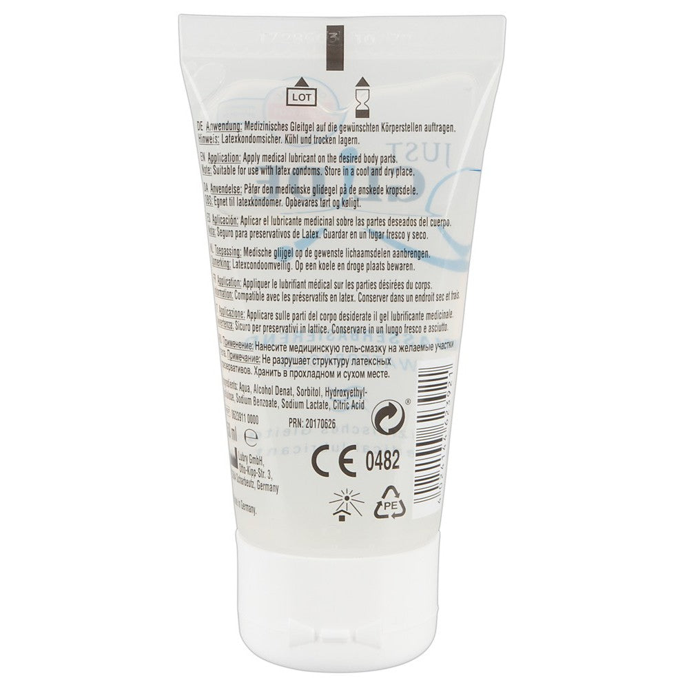 LUBRIFICANTE À BASE DE ÁGUA JUST GLIDE 50ML - Lust Sexshop