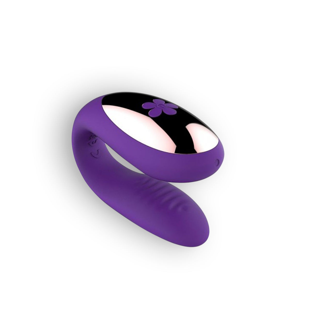 VIBRADOR RECARREGÁVEL COM COMANDO PARA CASAL ROXO TOYZ4LOVERS - Lust Sexshop
