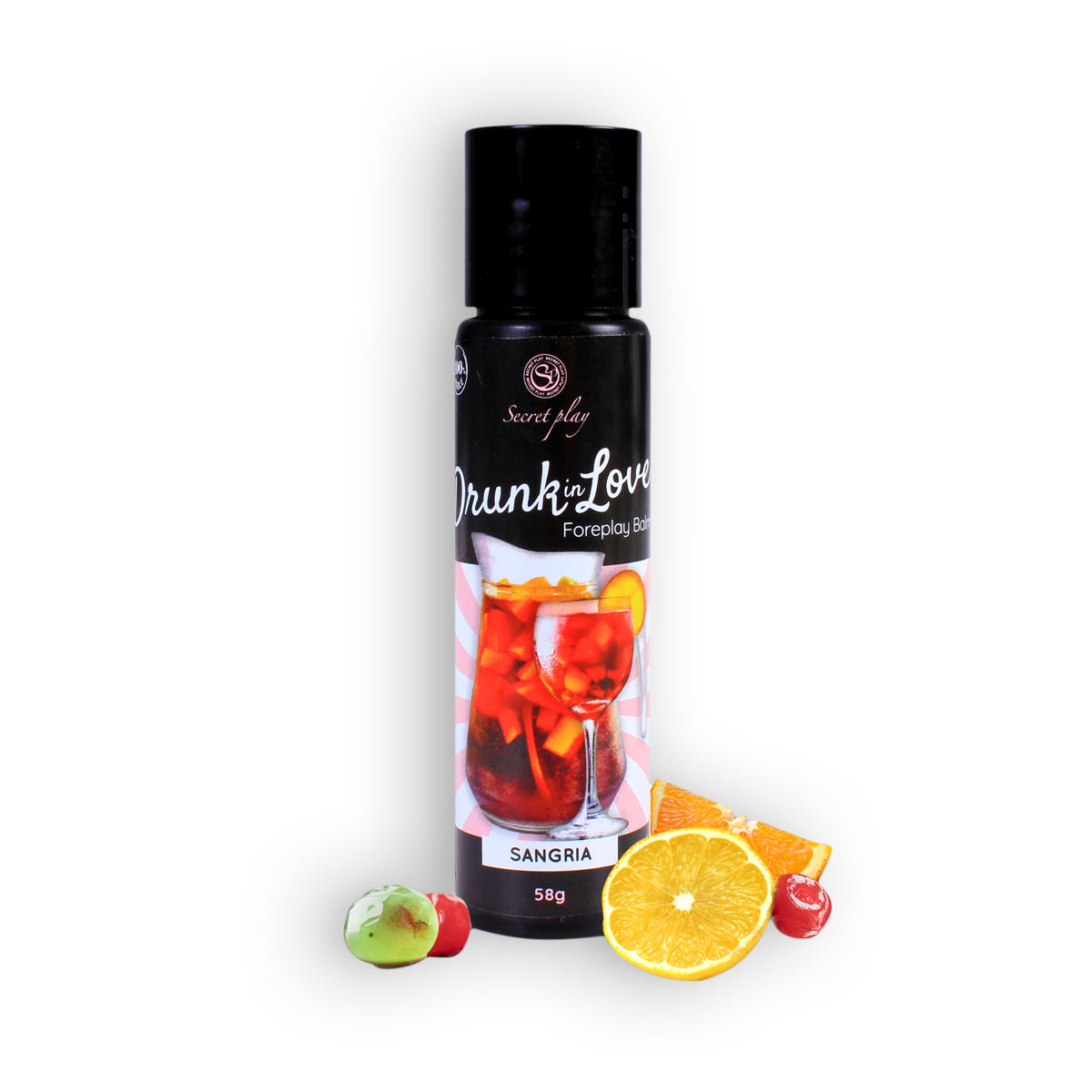 BÁLSAMO LUBRIFICANTE SABOR SANGRIA DRUNK IN LOVE SECRET PLAY 60ML - Lust Sexshop