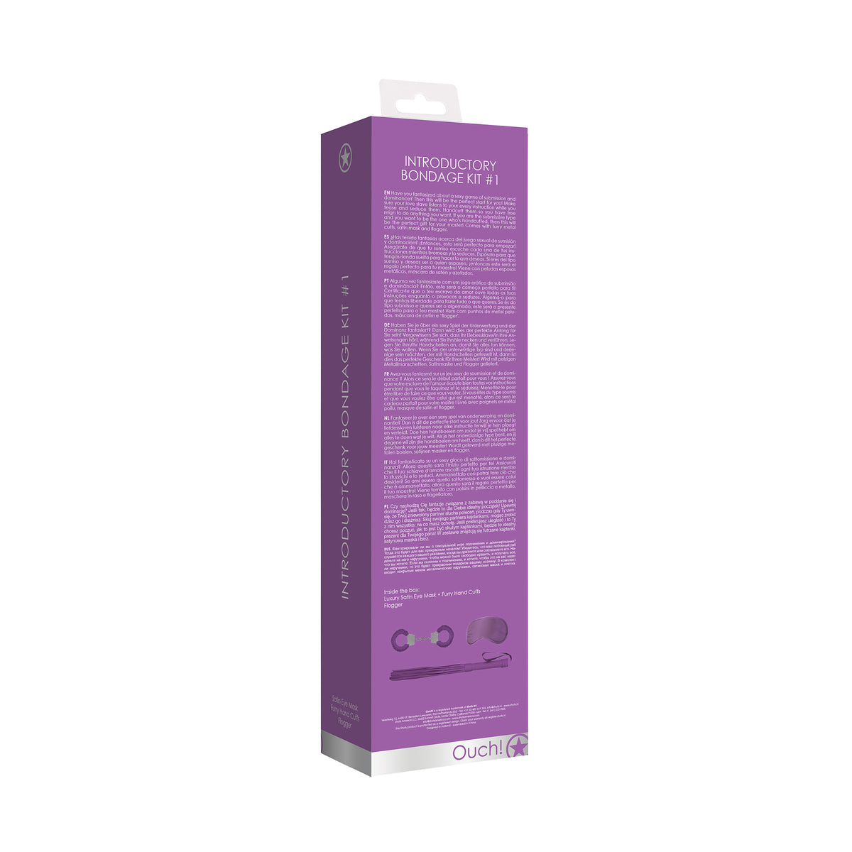 KIT BONDAGE INTRODUTÓRIO 1 ROXO OUCH! - Lust Sexshop