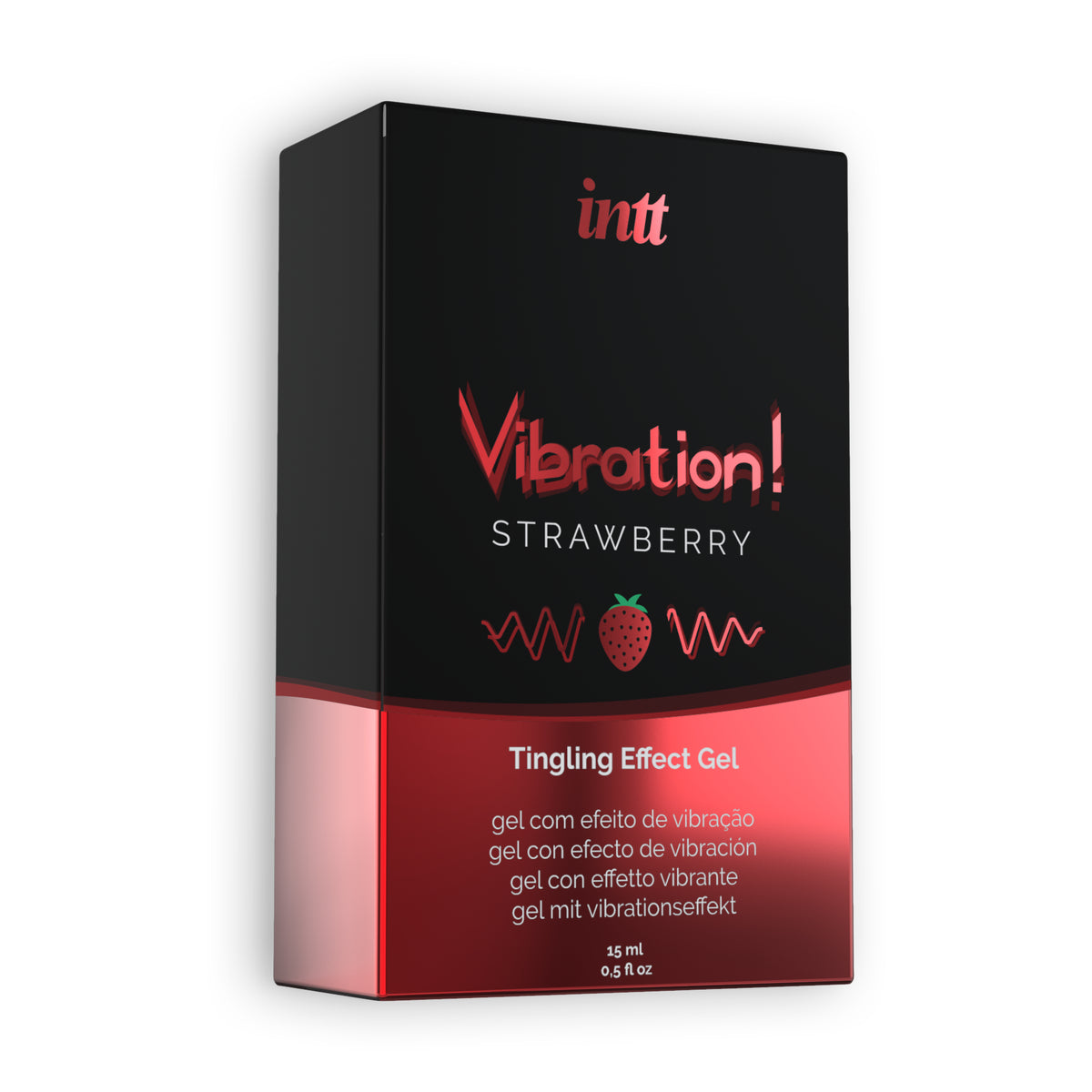 GEL COM VIBRAÇÃO VIBRATION MORANGO INTT 15ML - Lust Sexshop