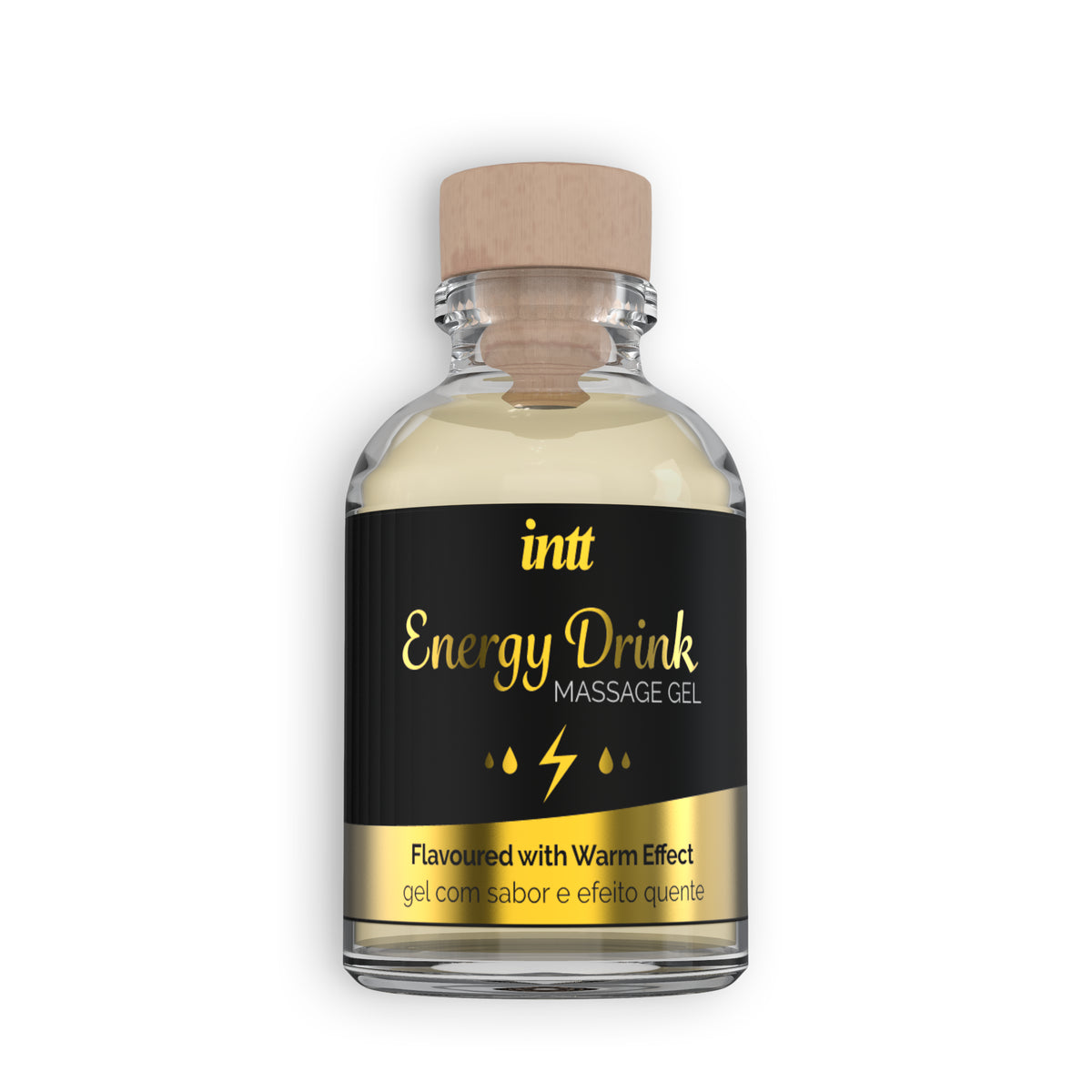 GEL DE MASSAGEM COM SABOR A BEBIDA ENERGÉTICA INTT 30ML - Lust Sexshop