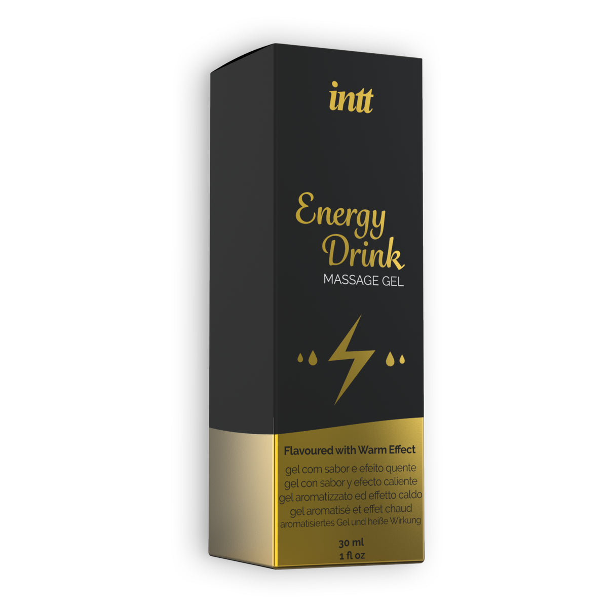 GEL DE MASSAGEM COM SABOR A BEBIDA ENERGÉTICA INTT 30ML - Lust Sexshop