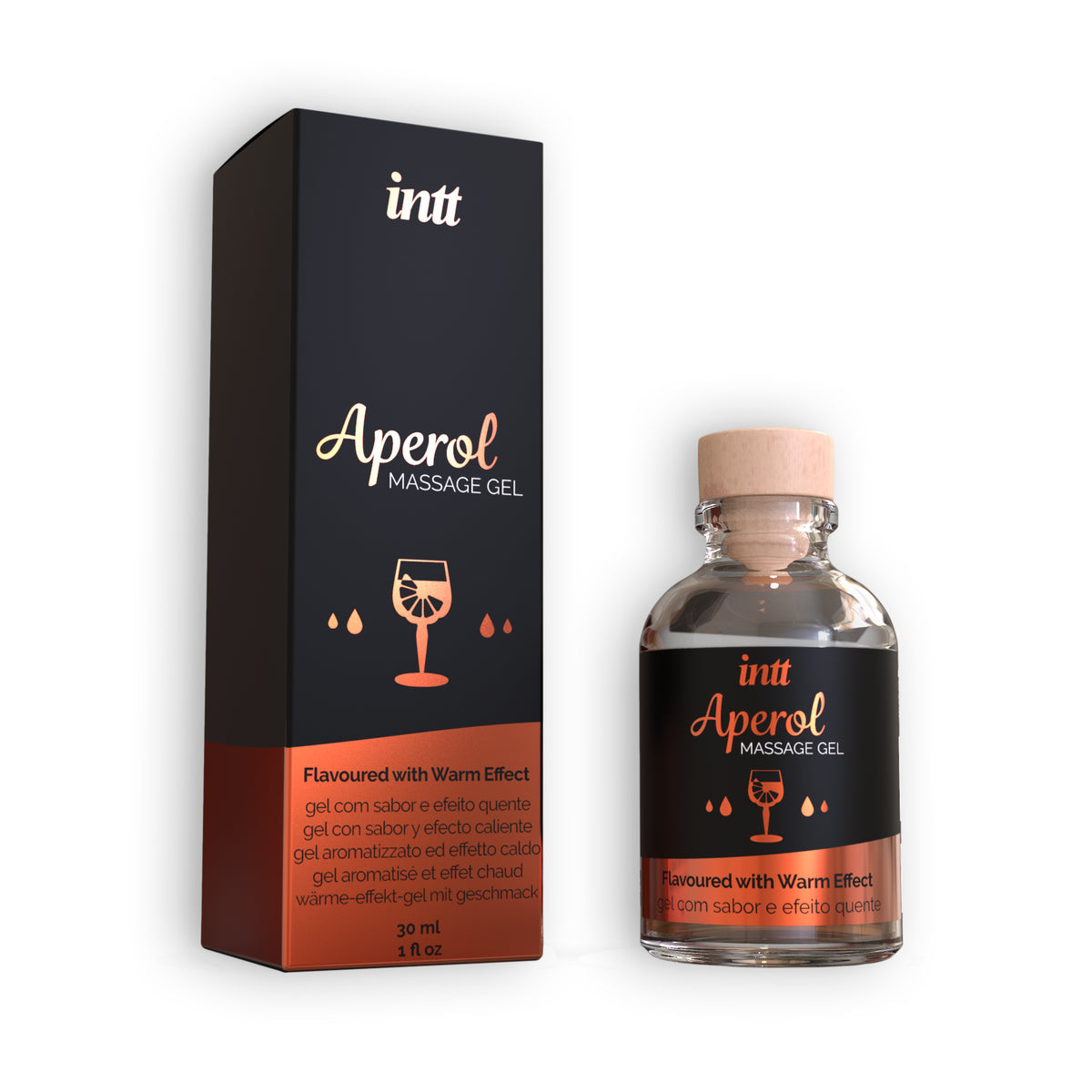 GEL DE MASSAGEM COM SABOR A APEROL INTT 30ML - Lust Sexshop