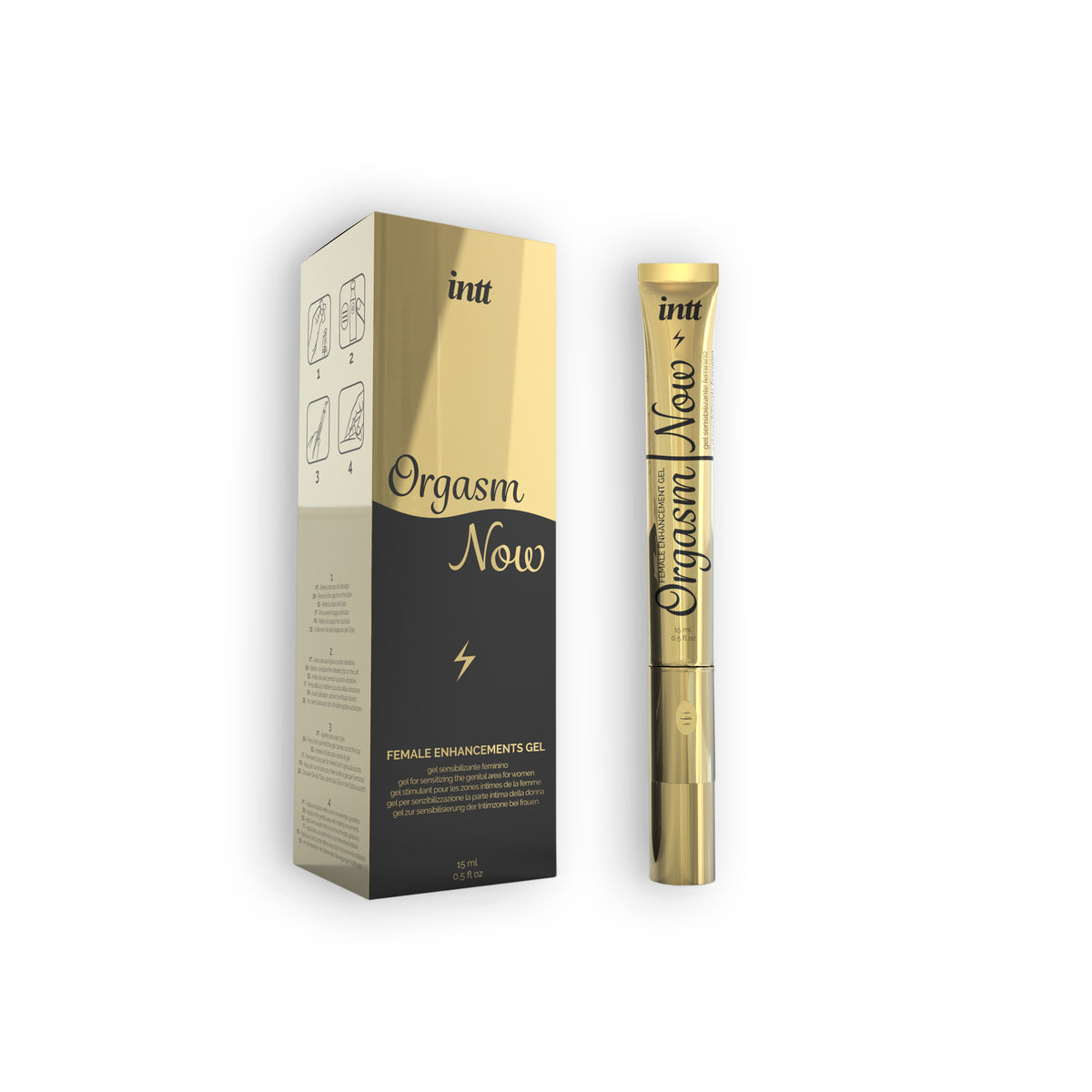 GEL ESTIMULANTE COM APLICADOR VIBRATÓRIO ORGASM NOW INTT 15ML - Lust Sexshop