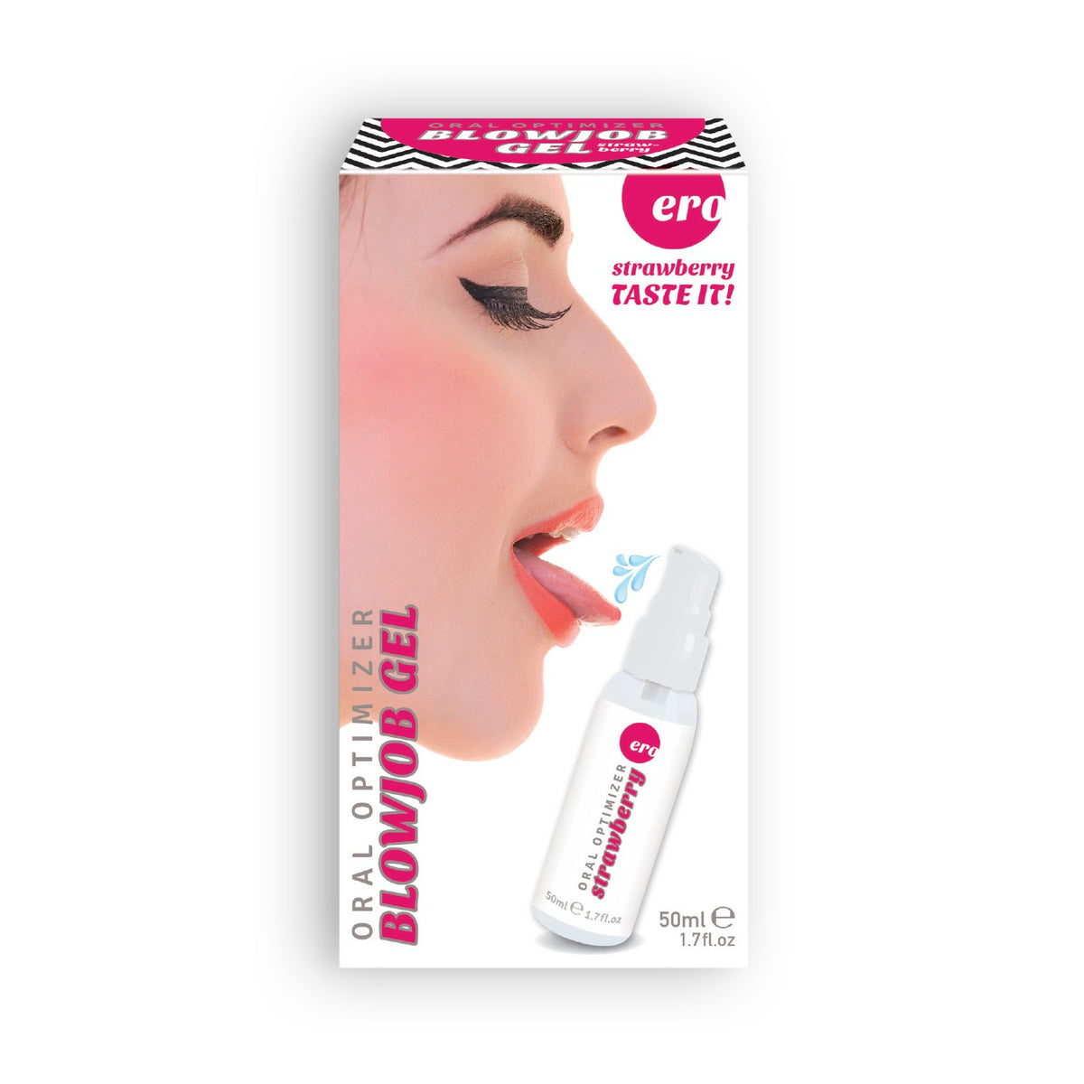 GEL INTÍMO ORAL OPTIMIZER BLOWJOB GEL SABOR MORANGO 50ML - Lust Sexshop