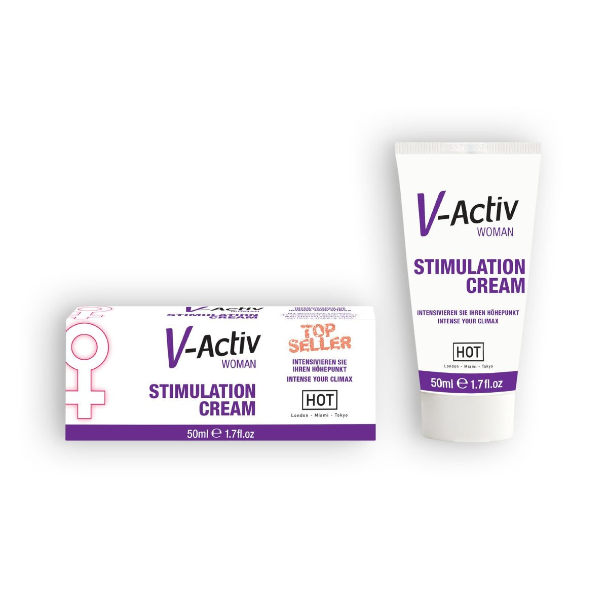 CREME ESTIMULANTE FEMININO V-ACTIV 50ML - Lust Sexshop
