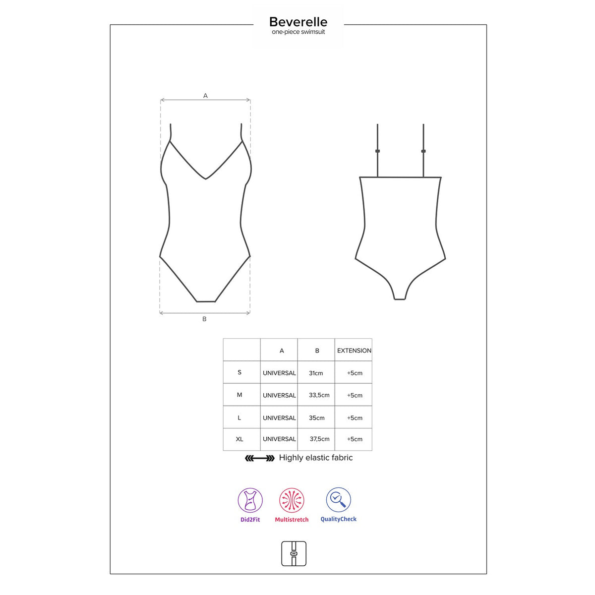 FATO DE BANHO BEVERELLE OBSESSIVE PRETO - Lust Sexshop