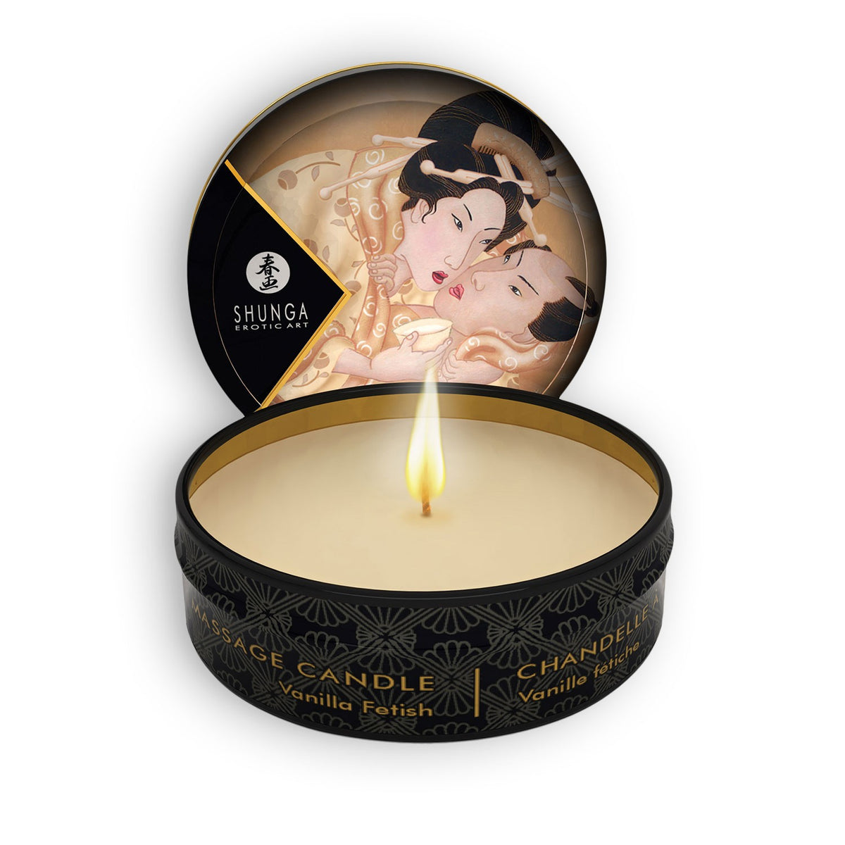 VELA DE MASSAGEM AFRODISÍACA SHUNGA BAUNILHA 30ML - Lust Sexshop