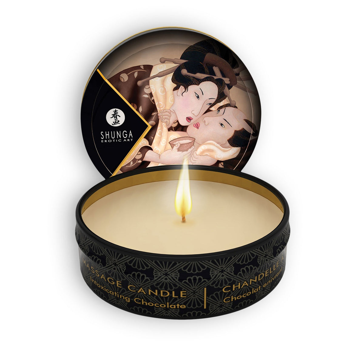 VELA DE MASSAGEM AFRODISÍACA SHUNGA CHOCOLATE 30ML - Lust Sexshop