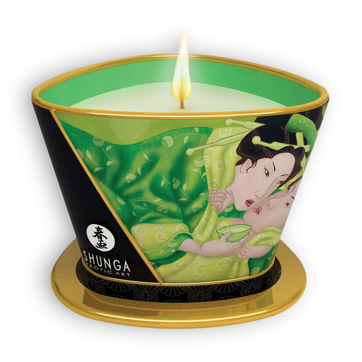 VELA DE MASSAGEM SHUNGA ZENITUDE CHÁ VERDE 170ML - Lust Sexshop
