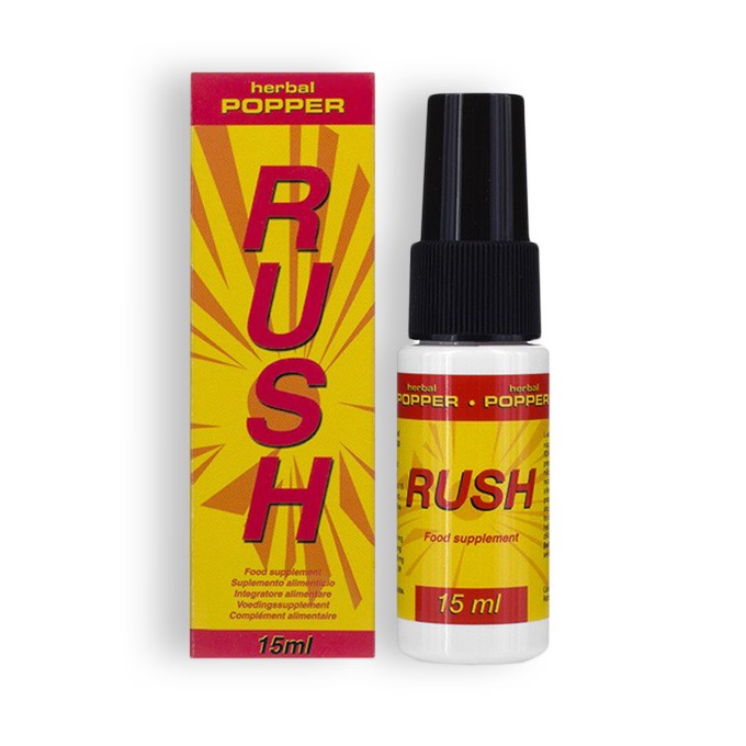 SPRAY ESTIMULANTE RUSH HERBAL POPPER 15ML - Lust Sexshop