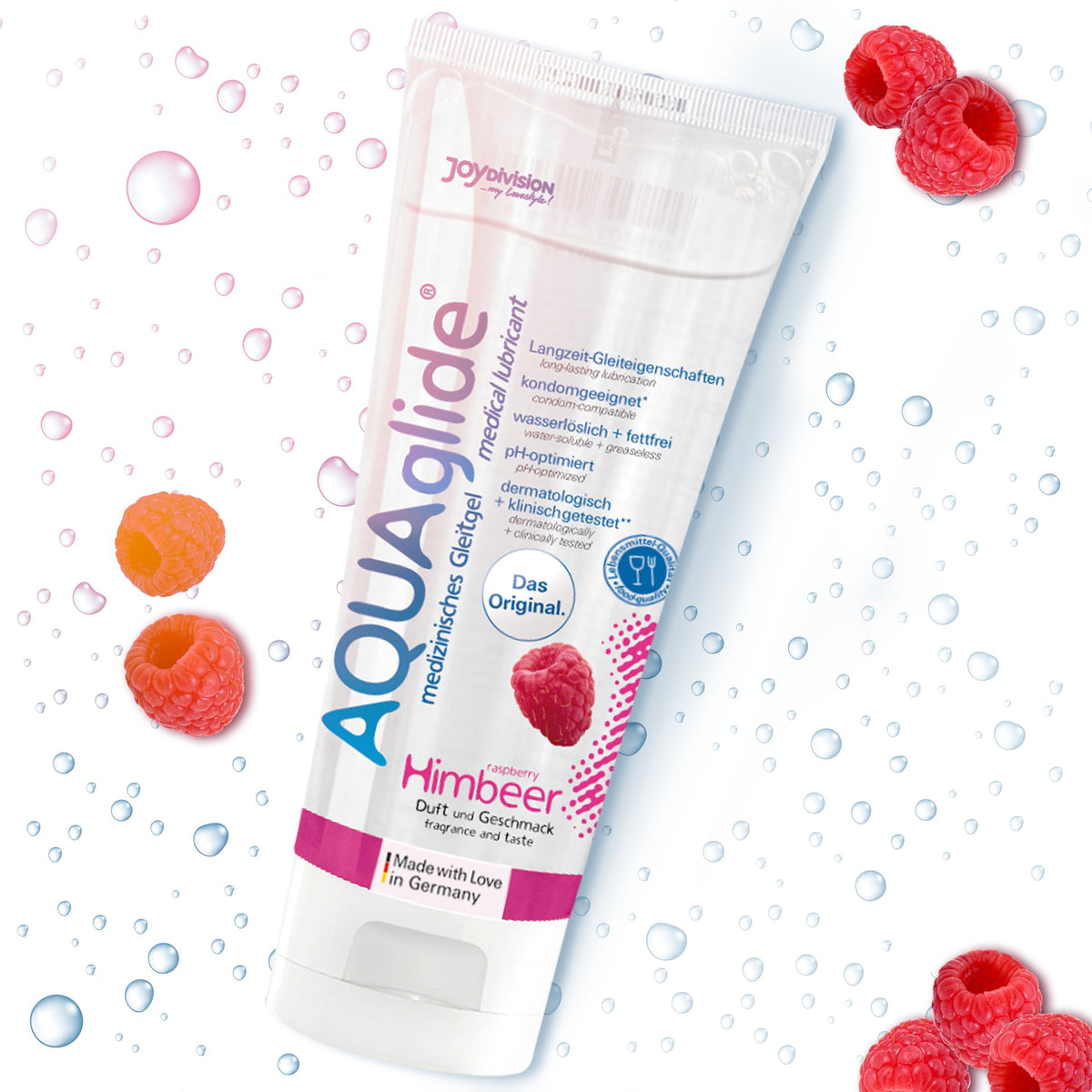 LUBRIFICANTE AQUAGLIDE FRAMBOESA 100ML - Lust Sexshop