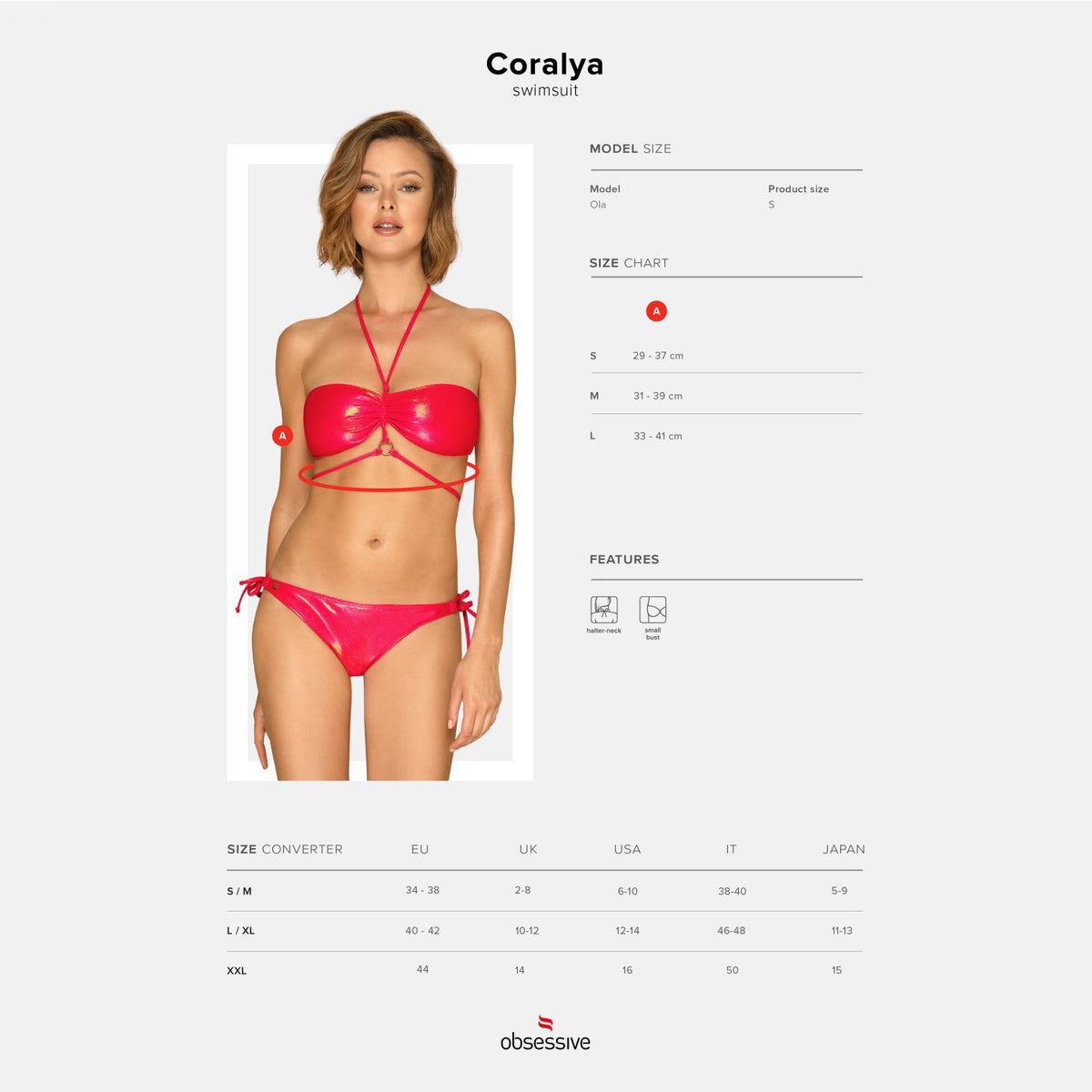 BIQUÍNI CORALYA OBSESSIVE - Lust Sexshop