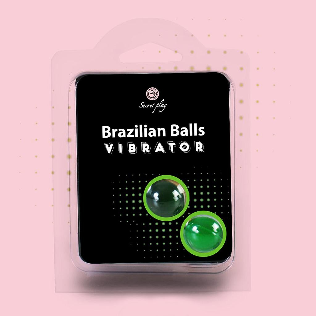 BOLAS LUBRIFICANTES BRAZILIAN BALLS SHOCK EFEITO VIBRADOR 2 X 4GR - Lust Sexshop