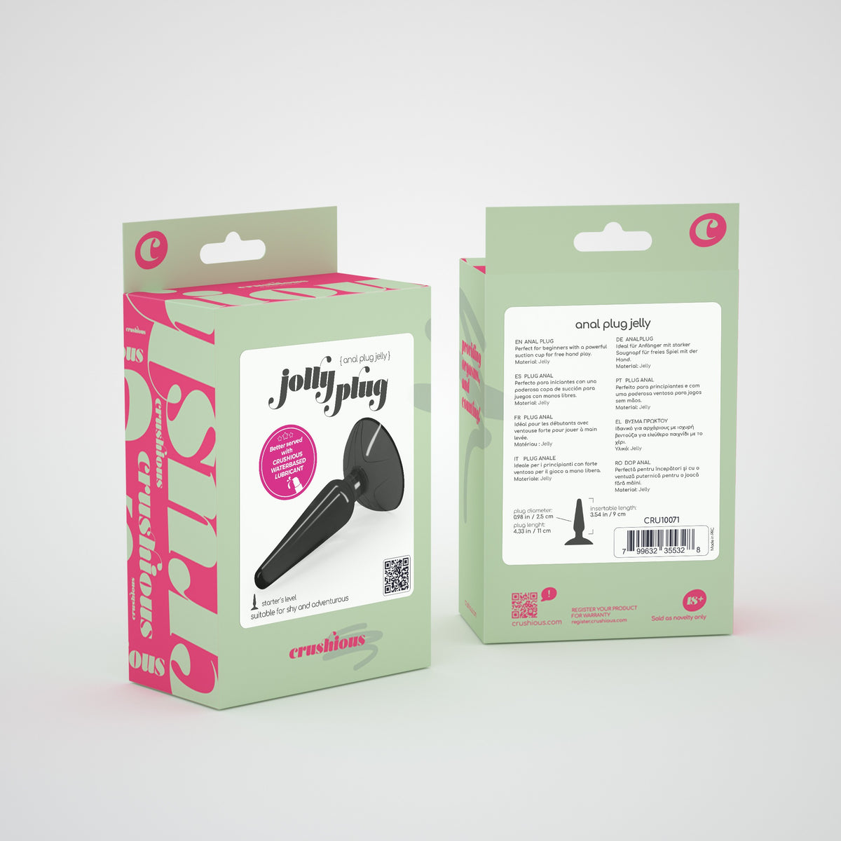 PLUG ANAL JOLLY PLUG PRETO CRUSHIOUS