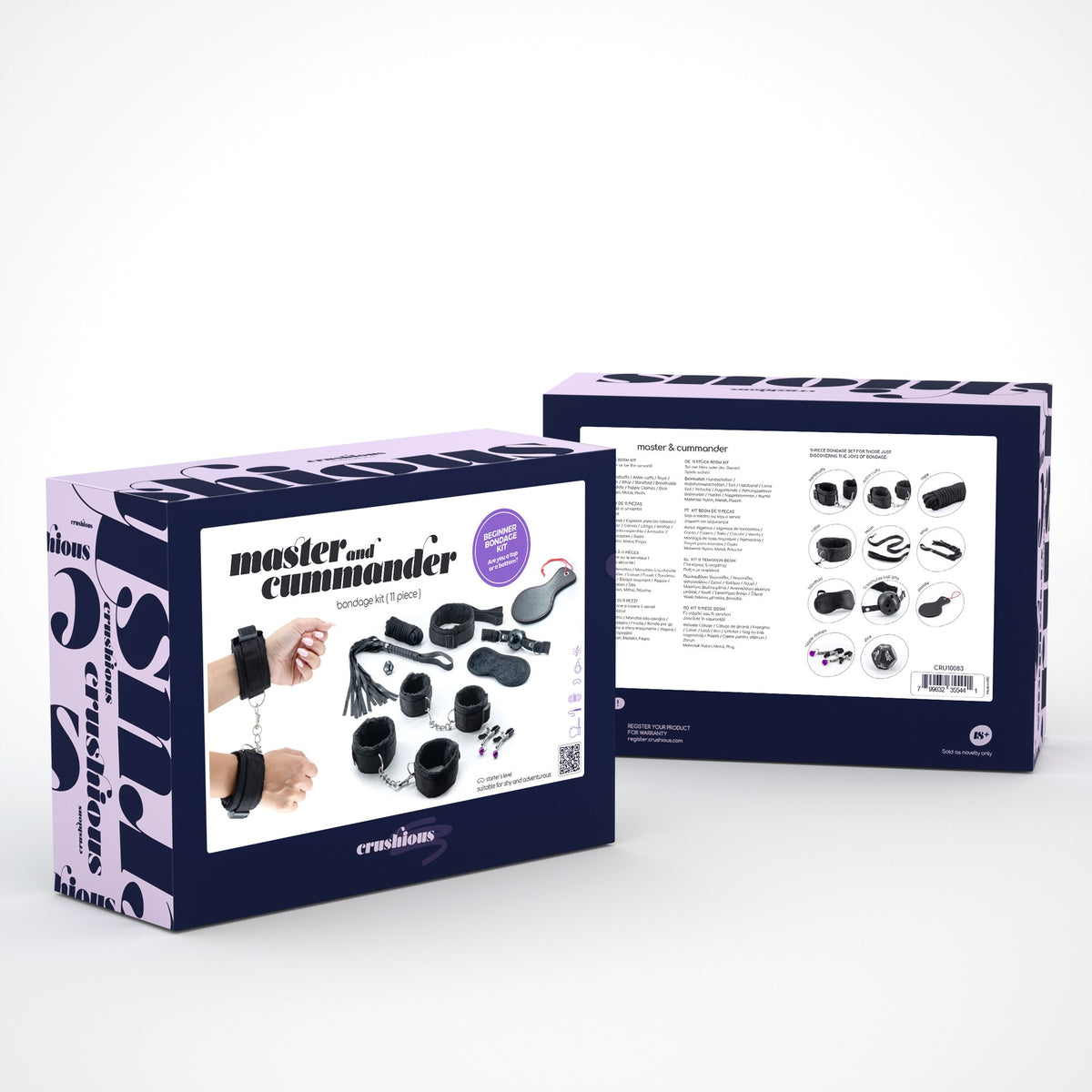KIT BONDAGE MASTER & CUMMANDER CON 11 PIEZAS CRUSHIOUS