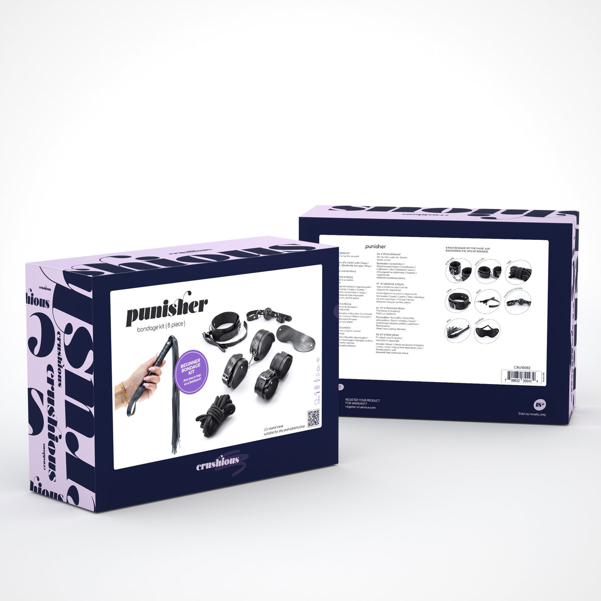 CRUSHIOUS PUNISHER 8 PIECE BONDAGE KIT