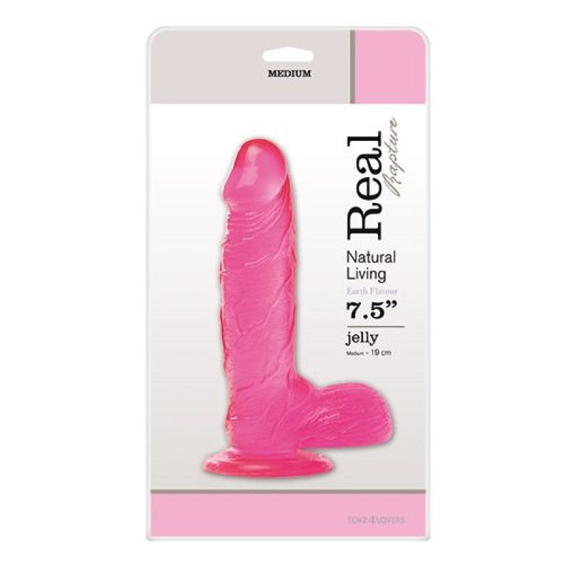 DILDO REAL RAPTURE EARTH FLAVOUR 7.5'' ROSA - Lust Sexshop