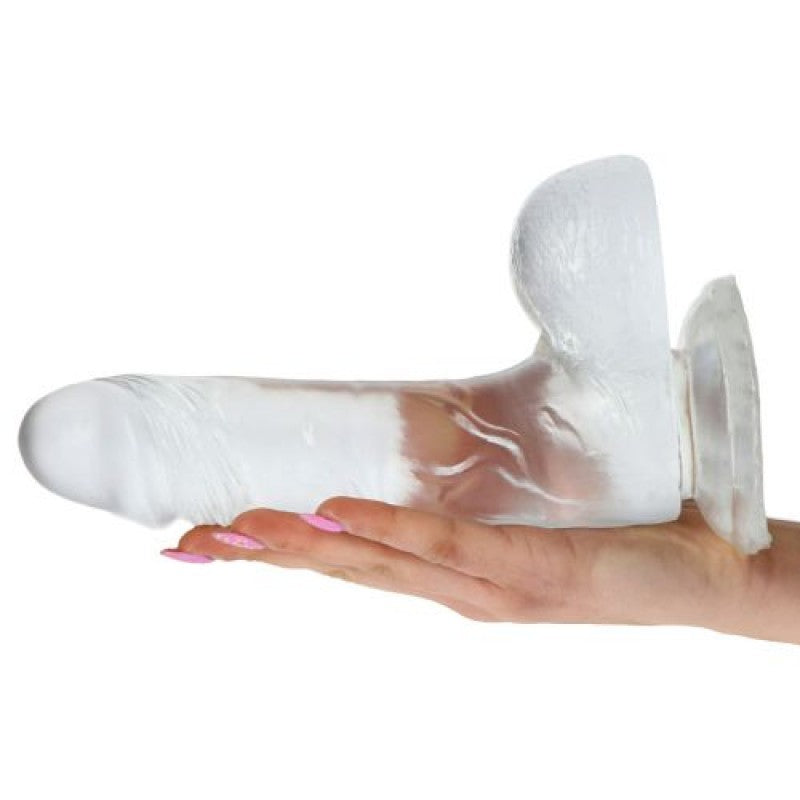 DILDO REAL RAPTURE FIRE PASSION 8'' TRANSPARENTE - Lust Sexshop