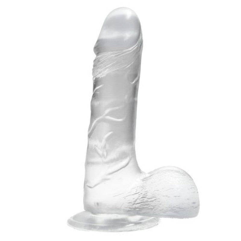DILDO REAL RAPTURE FIRE PASSION 8'' TRANSPARENTE - Lust Sexshop