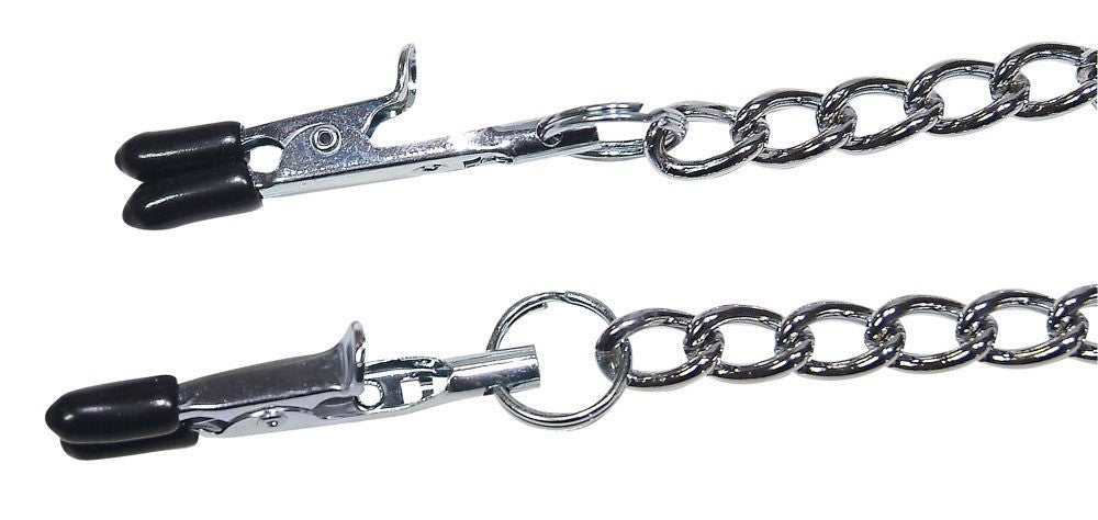 CORRENTE COM PINÇAS PARA OS MAMILOS E CLITÓRIS FETISH COLLECTION - Lust Sexshop
