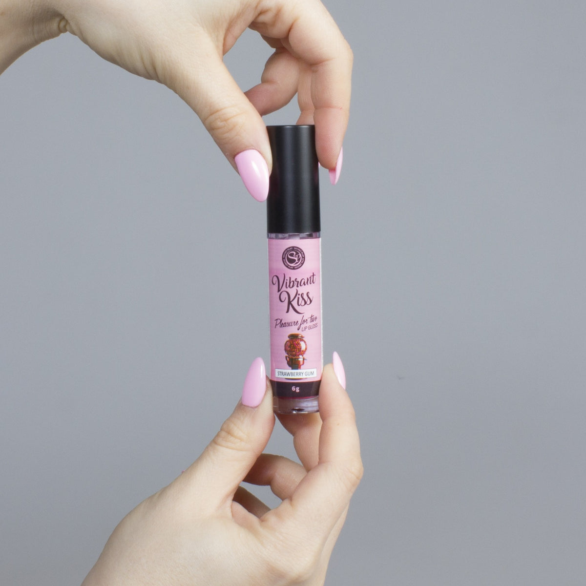 LIP GLOSS DE PASTILHA DE MORANGO VIBRANT KISS 6GR - Lust Sexshop