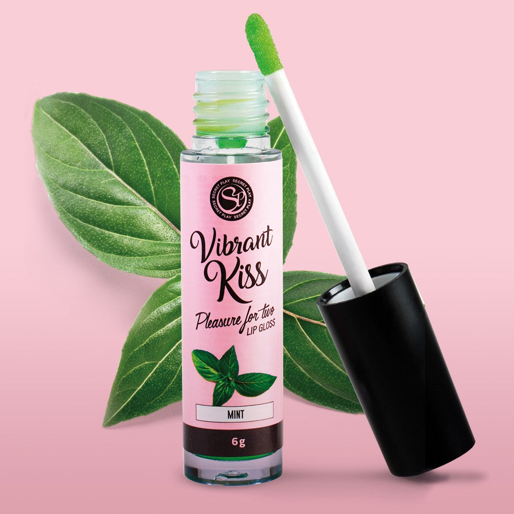 LIP GLOSS DE MENTA VIBRANT KISS 6GR - Lust Sexshop