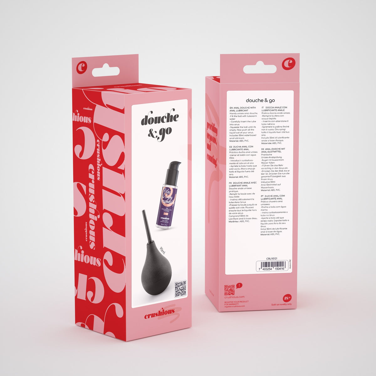 CRUSHIOUS DOUCHE & GO ANAL DOUCHE 90ML WITH ANAL LUBRICANT 50ML