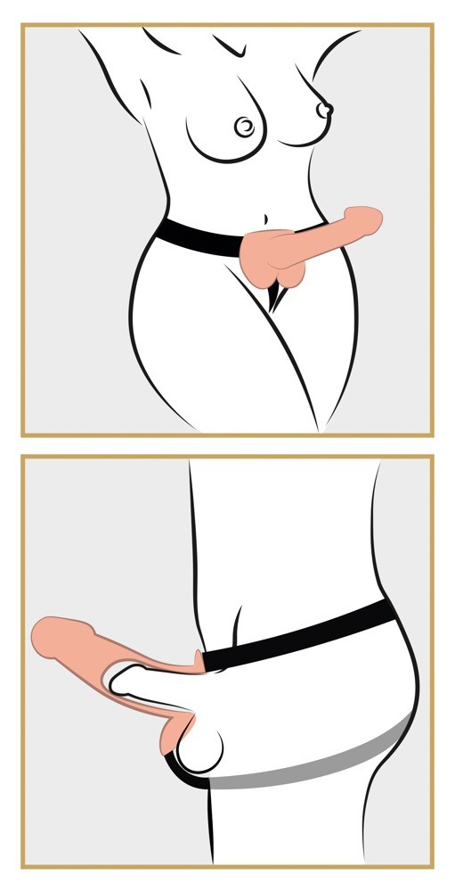 STRAP-ON OCO COM TESTÍCULOS 9" FETISH FANTASY SERIES BRANCO - Lust Sexshop