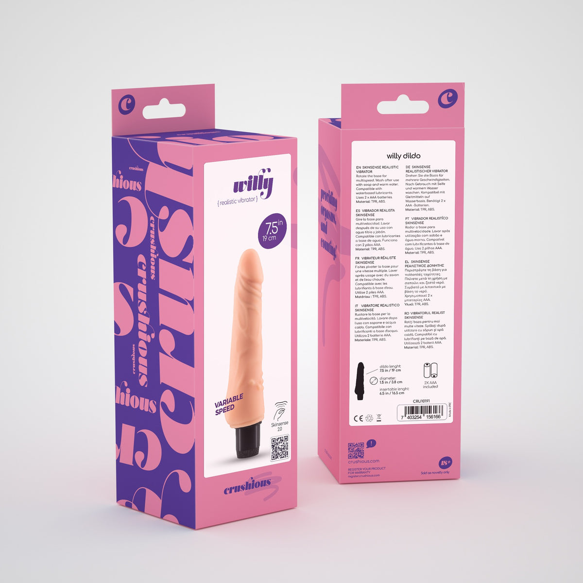 CRUSHIOUS WILLY REALISTIC VIBRATOR
