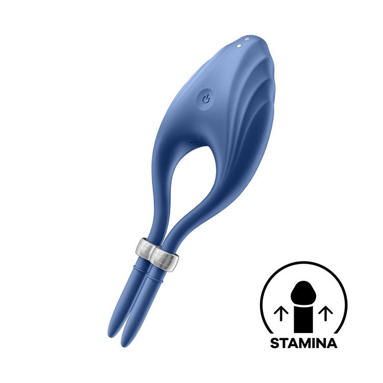 ANEL VIBRATÓRIO DUELIST SATISFYER AZUL - Lust Sexshop