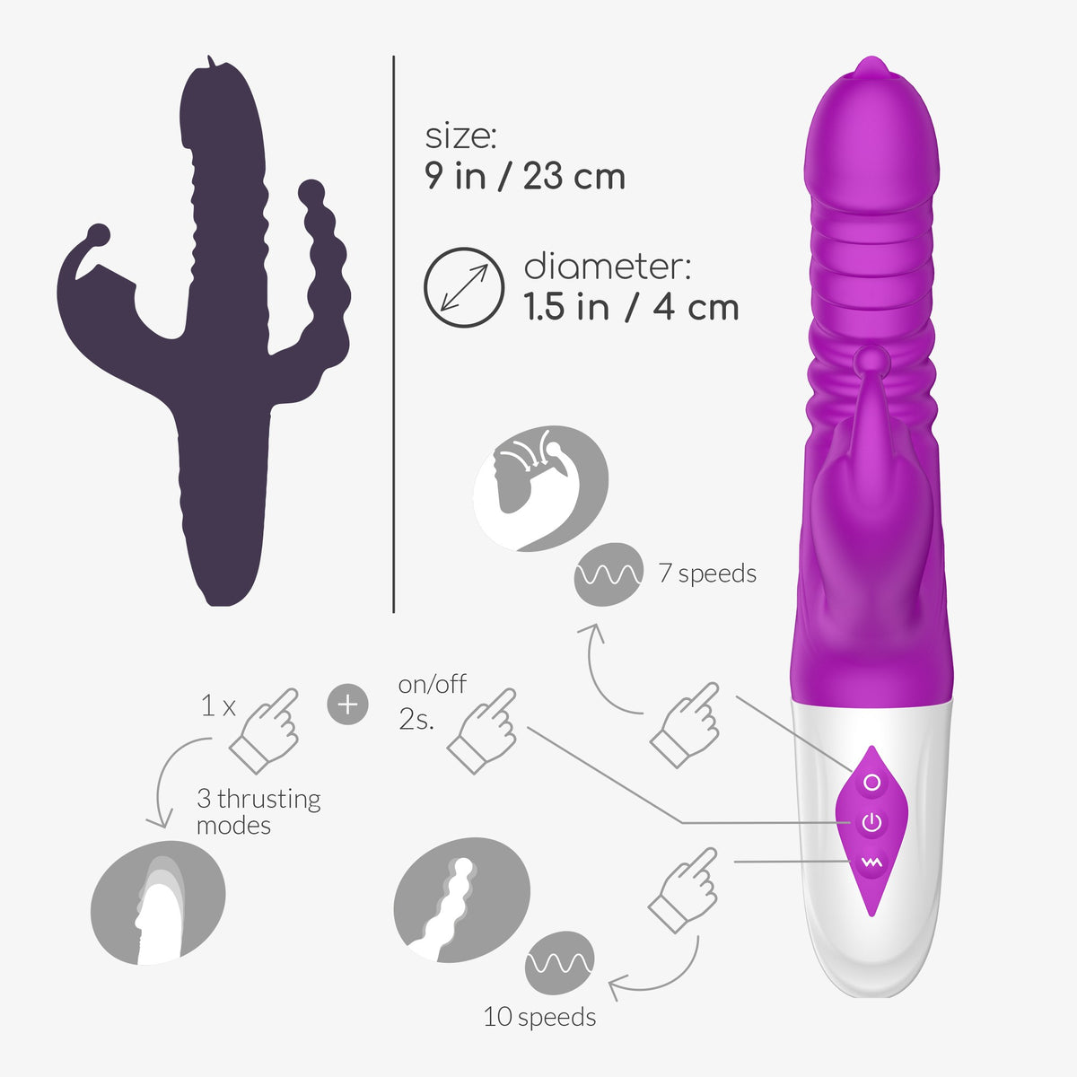 CRUSHIOUS WRANGLER ALL IN ONE VIBRATOR