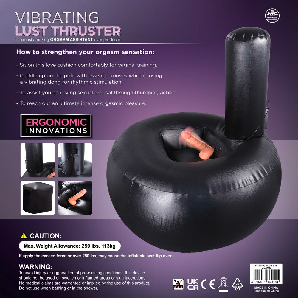 ASSENTO INSUFLÁVEL VIBRATING LUST THRUSTER NMC - Lust Sexshop
