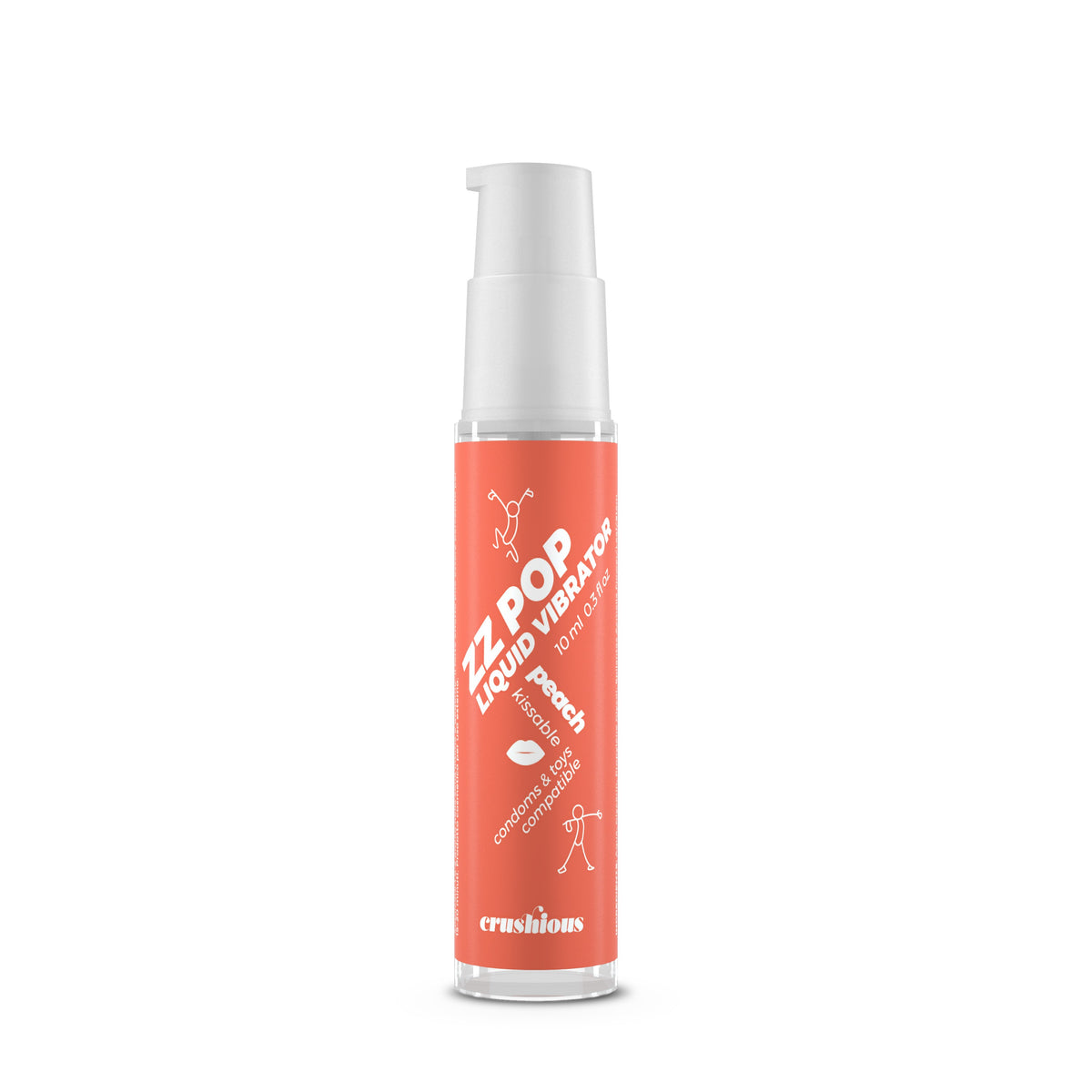 VIBRADOR LIQUIDO ZZ POP AROMA MELOCOTÓN 10ML CRUSHIOUS