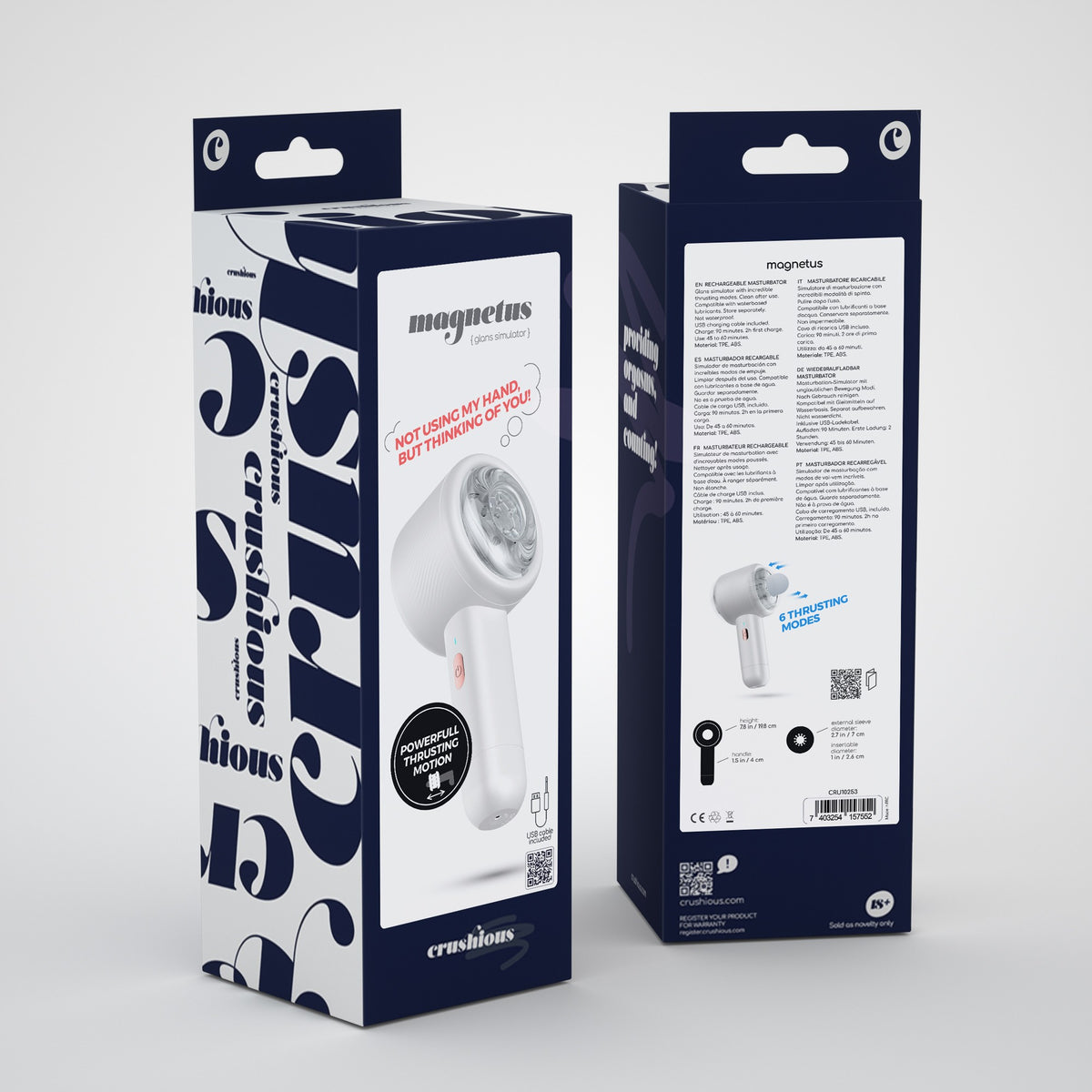 CRUSHIOUS MAGNETUS RECHARGEABLE MASTURBATOR