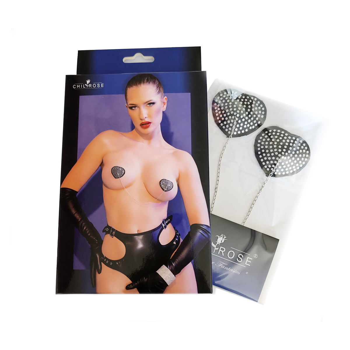 TAPA MAMILOS CR-4662 CHILIROSE PRETOS - Lust Sexshop