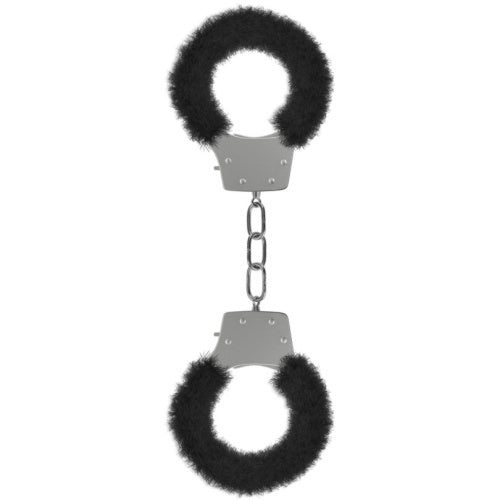 ALGEMAS COM PELUCHE PLEASURE FURRY HANDCUFFS PRETAS - Lust Sexshop
