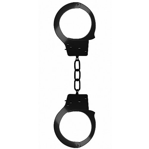 ALGEMAS EM METAL BEGINNER'S HANDCUFFS PRETAS - Lust Sexshop