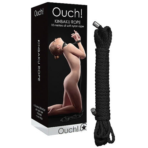 CORDA DE RESTRIÇÃO KINBAKU 10 METROS PRETA - Lust Sexshop