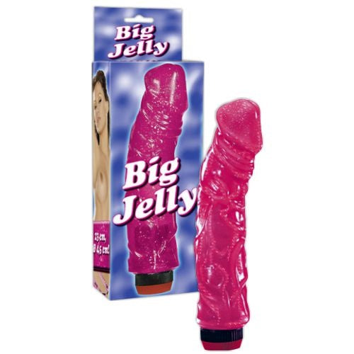 VIBRADOR BIG JELLY ROSA - Lust Sexshop
